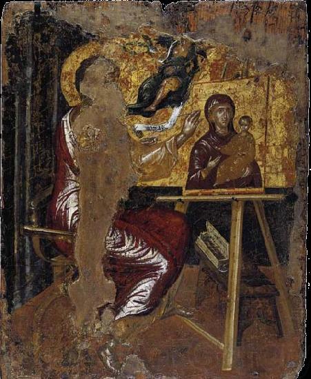 GRECO, El St Luke Painting the Virgin and Child